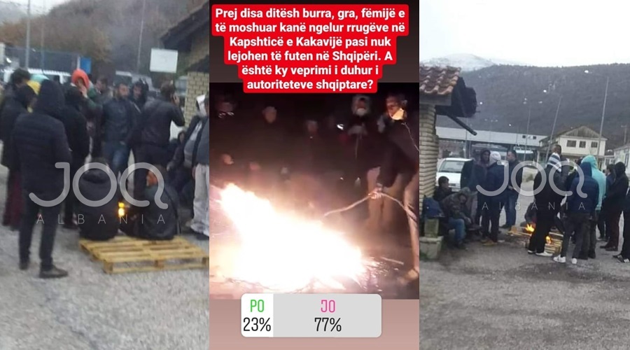 Sondazhi/ 77% e votuesve kundër autoriteteve: Gabim që po lihen shqiptarët rrugëve në pikat kufitare