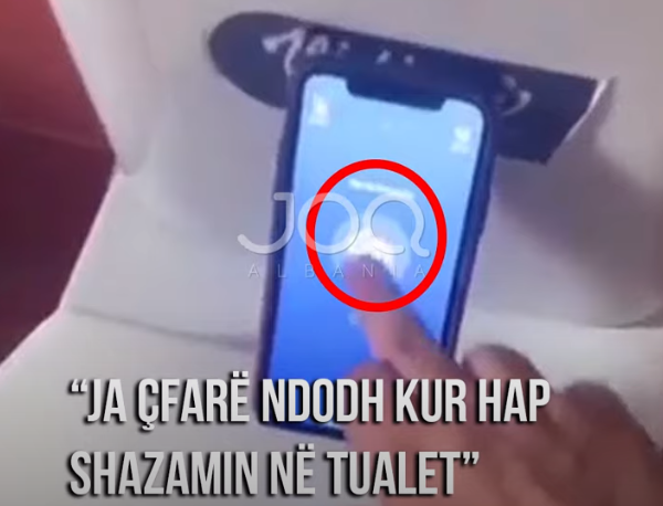 Hap Shazamin në tualet, habitet kush këngëtare shqiptare i del