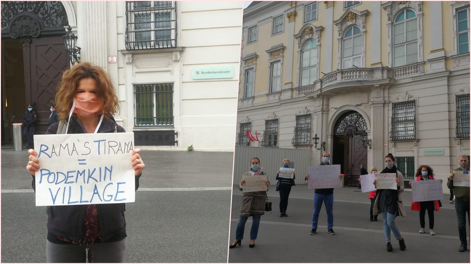 Edhe në Vjenë protestohet kundër shembjes së Teatrit Kombëtar