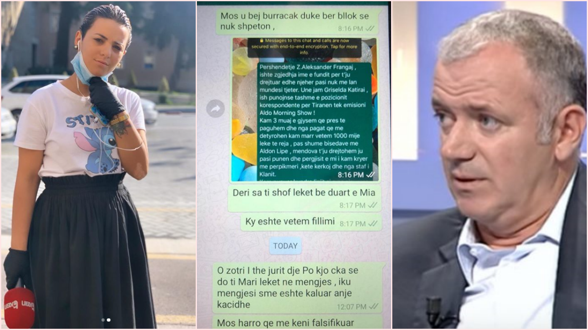 SKANDAL/ Gazetarja e Tv Klan degjeneron publikisht Aleksandër Frangajn: 4 muaj pa marrë pagat, më ke falsifikuar firmën