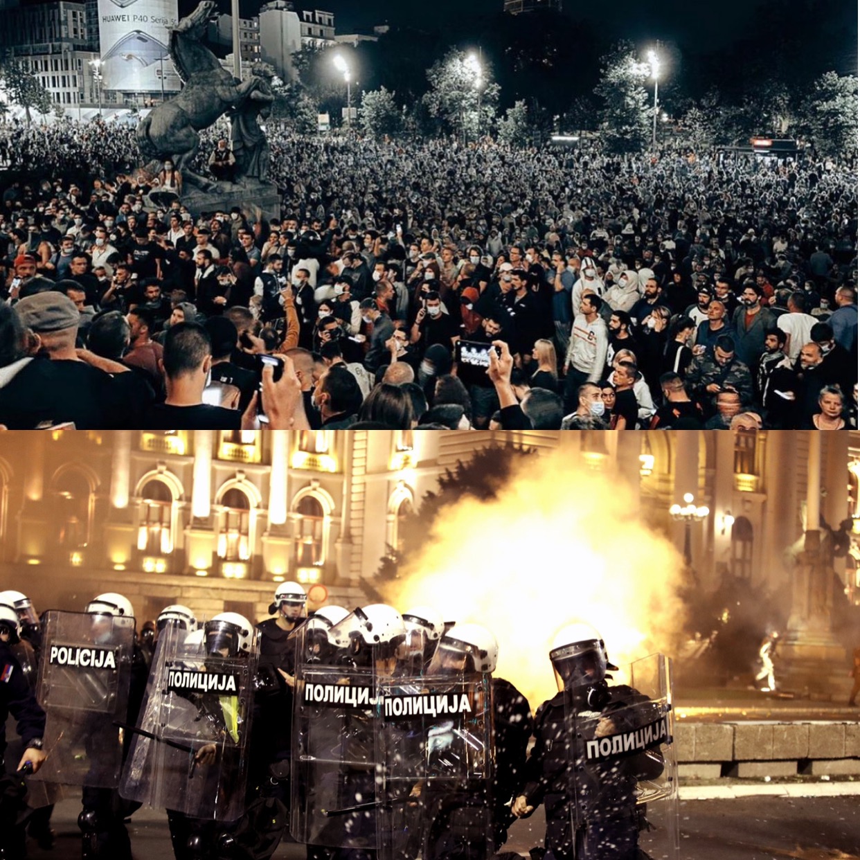 Shpërthen Beogradi nga protestat, frikësohet Rama