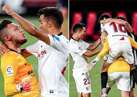 Gol dhe më pas portier, sulmuesi i Sevillas bëhet hero i ndeshjes me pritjen në sekondat e fundit