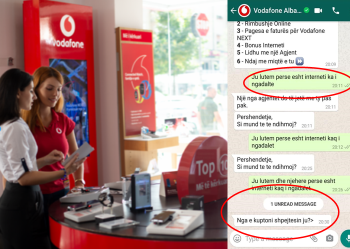 “E kam internetin të ngadaltë!”/ Vodafone Albania tallet me qytetarin: Nga e kuptoni shpejtësinë ju?