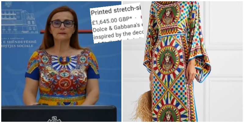 Mirela Cami e MSH me fustan “Dolce Gabbana” 1800 euro, raporton viktimat e pandemisë në vend