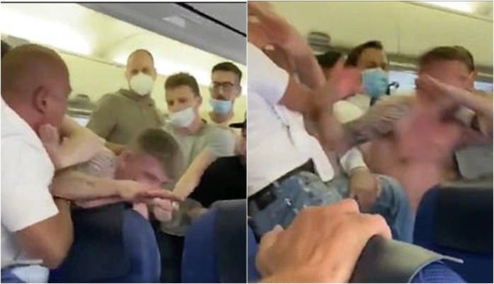 Gjak dhe grushta/ Nuk pranuan të vinin maskën, plas sherri mes pasagjerëve në avion