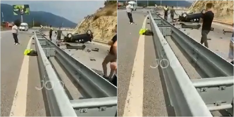 ‘Golfi’ del nga rruga dhe kthehet përmbys/ Qytetari: Ka dy viktima, të rinj rreth 30 vjeç