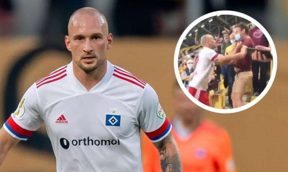 Futbollistin gjerman e lë mendja, shkon në tribunë dhe përleshet me tifozët