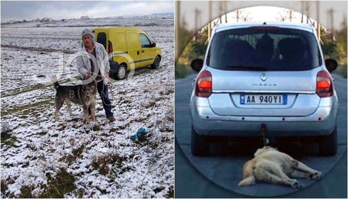 Ky është 50-vjeçari nga Durrësi që tërhoqi qenin me makinë