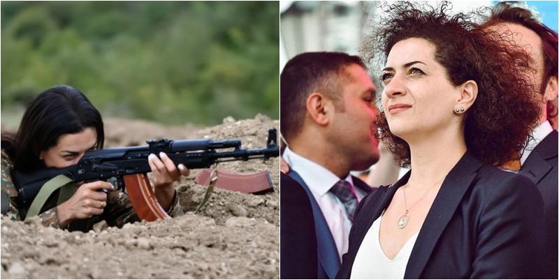 “Do japim jetën për atdheun”/ Gruaja e kryeministrit armen shkon në luftë