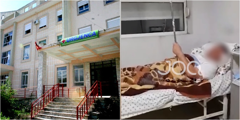 Kushte skandaloze në Spitalin e Gjirokastrës, pacienti filmohet duke mbajtur vetë serumin në dorë