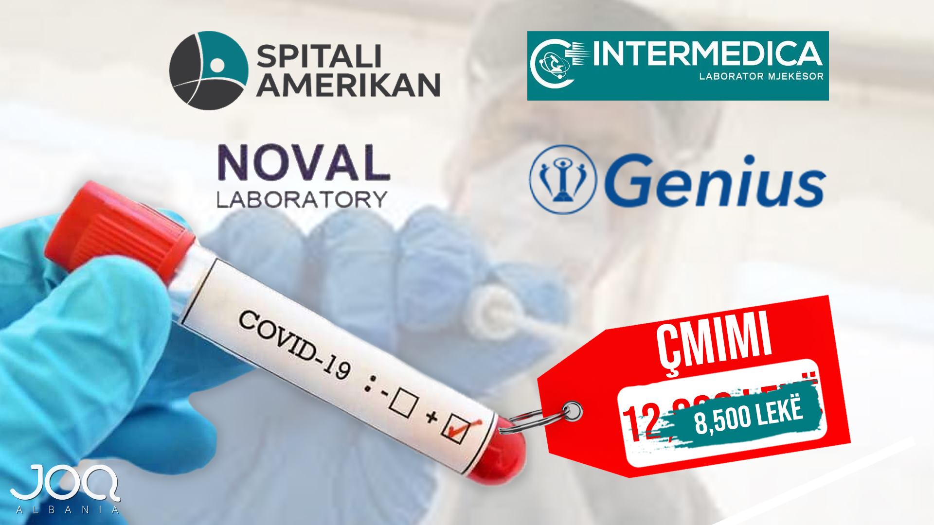 Pas denoncimit nga JOQ Albania, Spitali Amerikan, Intermedica, NOVAL dhe Genius ulin çmimin e tamponëve