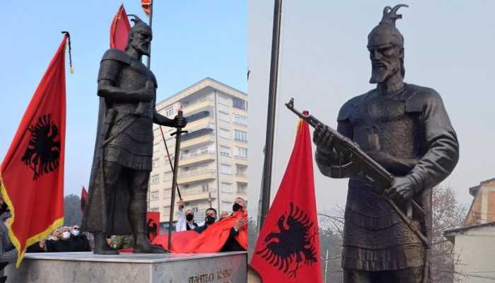 Statuja e Skënderbeut në Prizren/ Qytetarët “masakrojnë” kryetarin e Komunës: Paska hyrë në ujë, po kalin kush ia ka ngrënë?