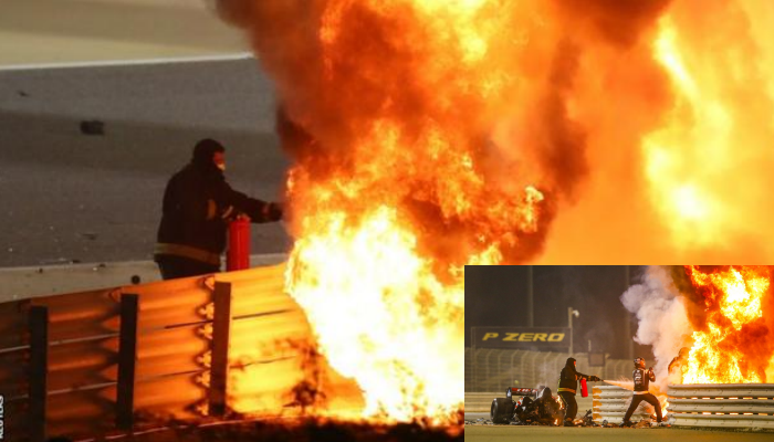 Aksident i tmerrshëm në Formula 1, makina e pilotit shpërthen në flakë pas përplasjes