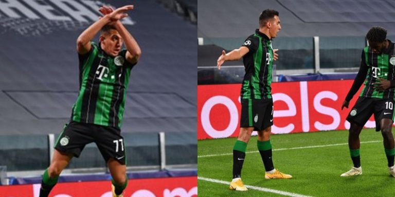Myrto Uzuni i shënon Juventusit në Champions League dhe feston si Ronaldo