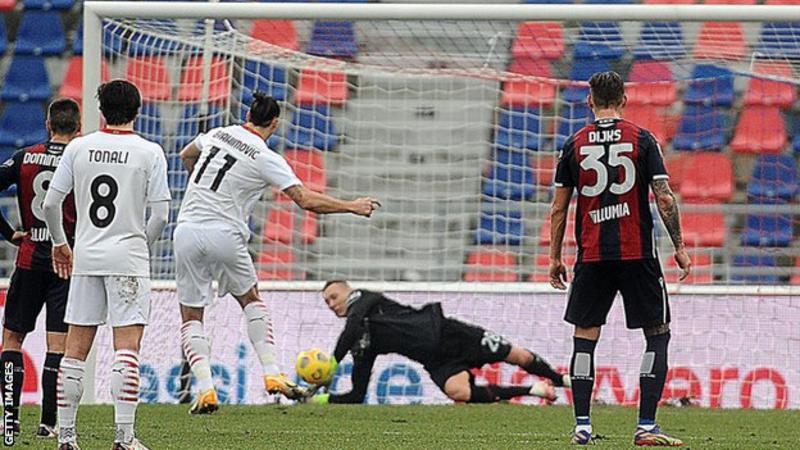U rikthyen te fitorja, por me një penallti të humbur nga Ibrahimovic/ Milan triumfon përballë Bolonjës