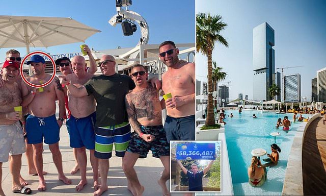 Burri fiton 58 Milion £ në lotari, çon miqtë “ta djegin” në Dubai