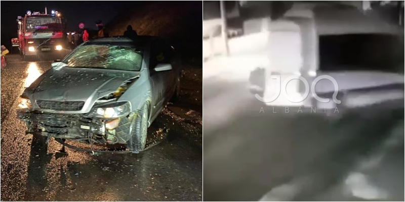 Pamje të reja nga aksidenti i rëndë në Elbasan, makinat bëhen ‘copash’ nga përplasja ballore