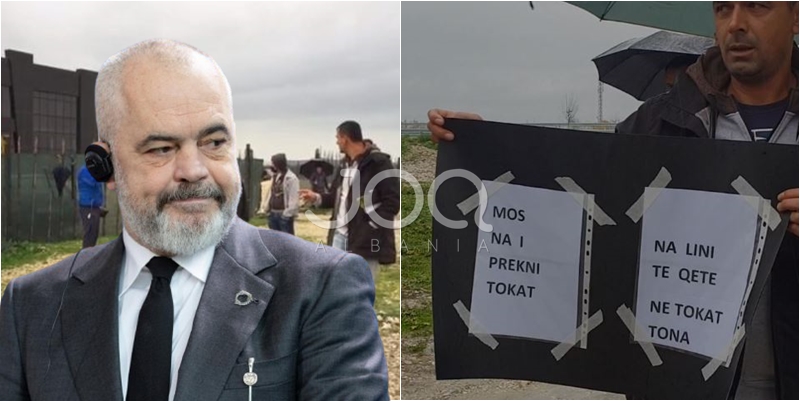 Rama i vuri syrin për të ndërtuar spitalin, fermerët e Fierit dalin në protestë: Mos na i merrni tokat