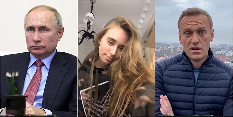 Vajza ‘sekrete’ e Putin tradhëton babain, bën follow në Instagram politikanin që akuzoi presidentin se e helmoi