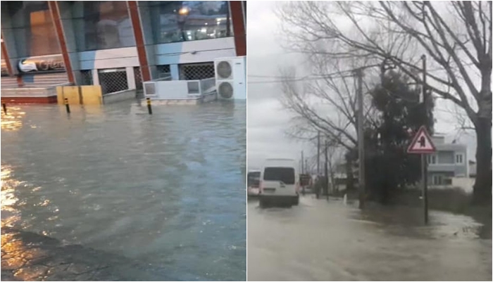 U rikonstruktua para pak kohësh, rruga Durrës-Shijak përmbytet nga shiu, bllokohen qytetarët