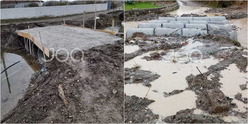 Skandali/ Dy ditë pas ndërtimit, “shkërmoqet” ura në Vaun e Dejës