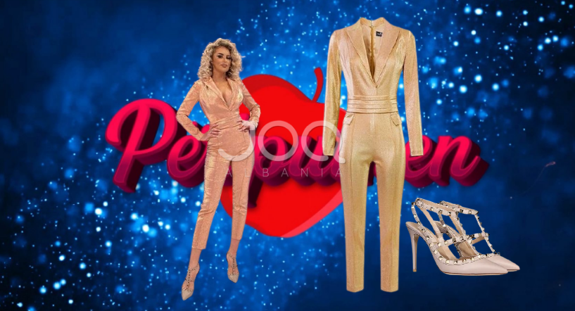 Konkurrentja e re/ Antonela Berisha e veshur me jumpsuit që kushton 545 euro dhe sandale 750 euro