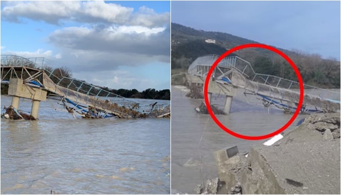 Banorët pa ujë të pijshëm/ Lumi i Vlorës merr përpara urën dhe shkatërron ujësjellësin