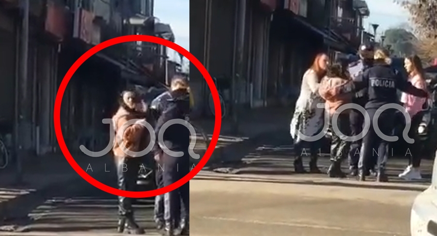 SKANDALI! U ndalua për maskë, vajza nga Tirana goditet fort me shuplakë nga efektivja e policisë