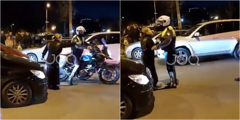 Shkeli rregullat dhe bllokoi trafikun/ Qytetari: Punonjësja e SHÇBA kërcënoi policin se do e heqë nga puna
