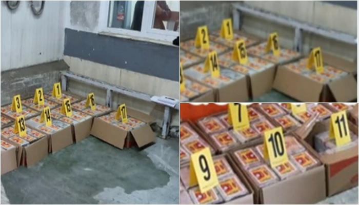 E ndarë në 17 kuti të vogla kartoni! Pamje nga sasia rekord e kokainës në Kosovë