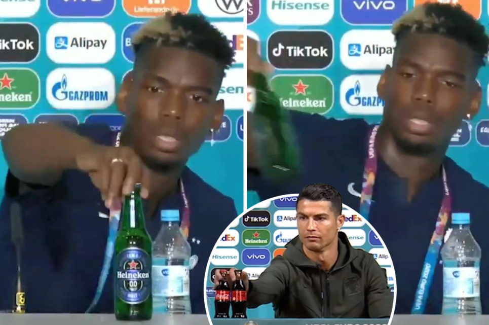 Pas Ronaldos, Pogba heq nga tavolina birrën ‘Heineken’ që i sponsorizon çmimin