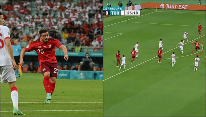 Një super gol nga jashtë zonës! Xherdan Shaqiri dhuron spektakël ndaj Turqisë