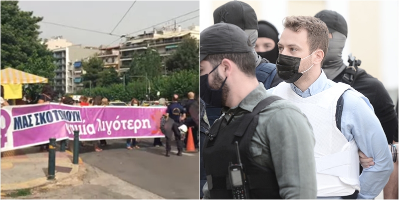 Sërish me antiplumb/ Mbërrin në gjykatë piloti grek që vrau gruan, e presin qytetarët: Vriteni, të kalbet në burg!