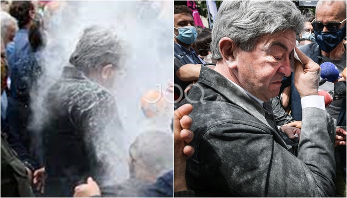 Pas Macron, e pëson një tjetër politikan francez, qytetari i hedh miell në fytyrë