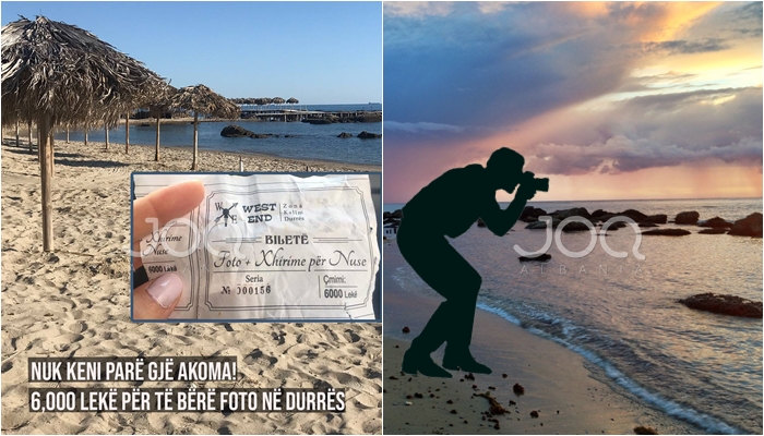 Skandal në Durrës! 60 mijë lekë për të bërë foto në bregdet