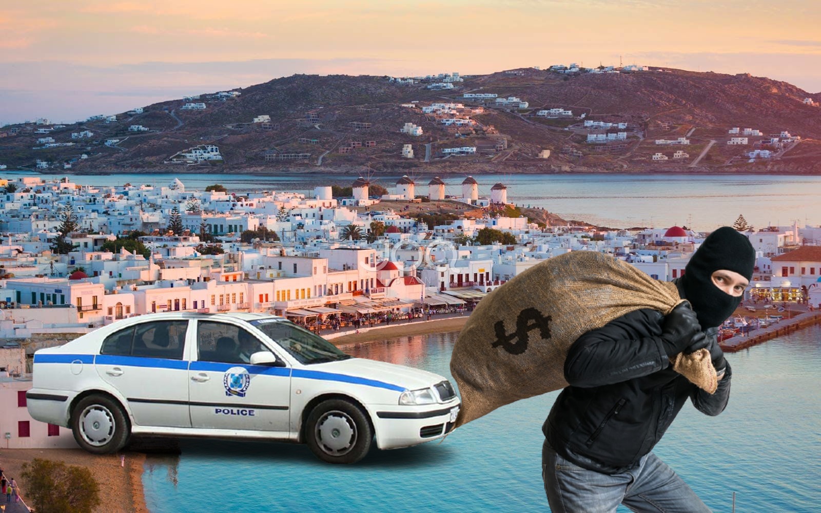 Tentuan të grabisnin vilat luksoze në ishullin e të pasurve/ Policia greke i prish planin dy shqiptarëve, plagoset një efektiv