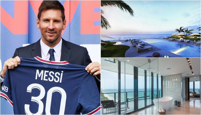 Pamje 360 gradë, 6 pishina dhe një qilar për 1000 shishe verë/ Brenda apartamentit 5 milion £ të Messit në Miami