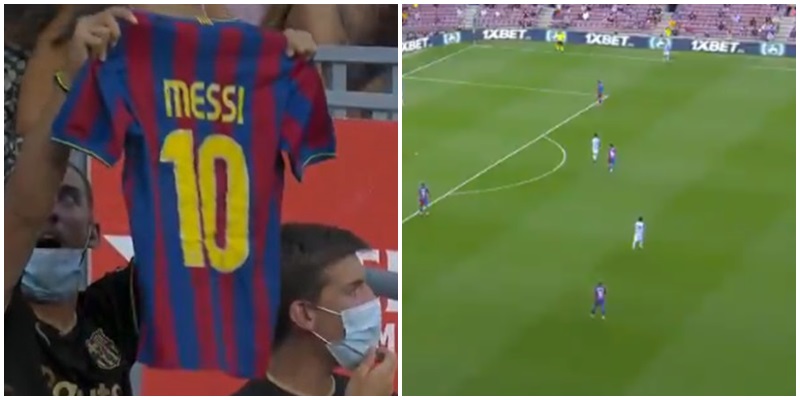 Momenti emocionues/ Tifozët e Barcelonës brohorasin në kor emrin e Messit në minutën e 10-të
