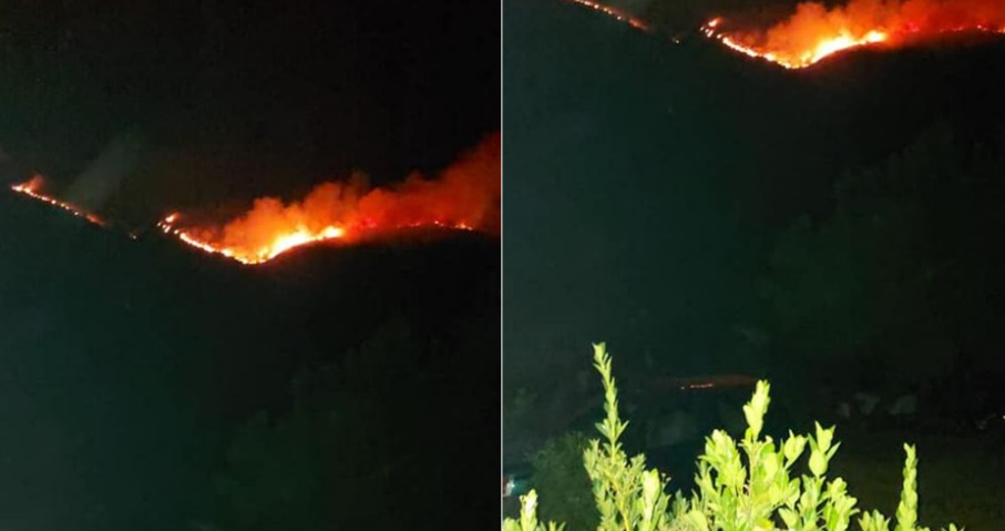 “Kërcënojnë” vatrat e zjarrit në Vlorë, rrezikohet një banesë