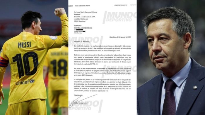 Kërkoi largimin një vit më parë/ Zbulohet letra që Messi i dërgoi presidentit të Barcelonës në gusht 2020