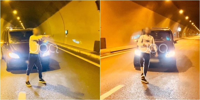 Skandal/ I riu nga Hasi bllokon tunelin e Kalimashit, qytetari: Burim aksidenti! Ku është Policia e Shtetit?!