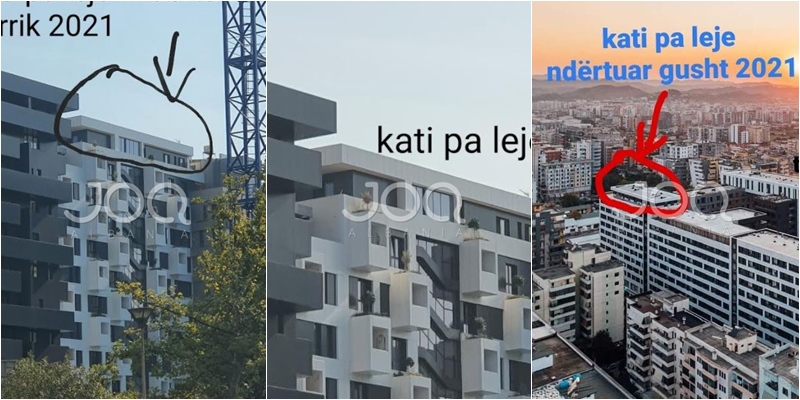 Denoncimi: Firma ARLIS Construction ndërton kate pa leje tek pallati SQUARE 21, përkrahet nga shteti!
