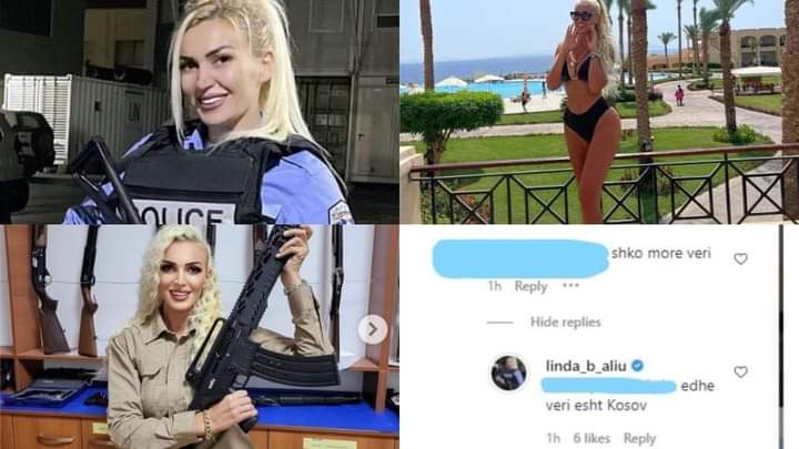 I thanë “Shko në veri”/ Policja bionde nga Kosova s’ia përton komentuesit