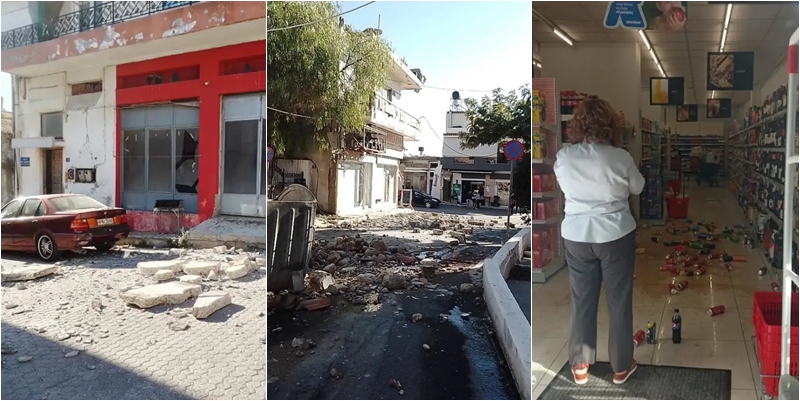Tërmeti i fuqishëm shkund Kretën! Banorët dalin në rrugë, dy persona të bllokuar