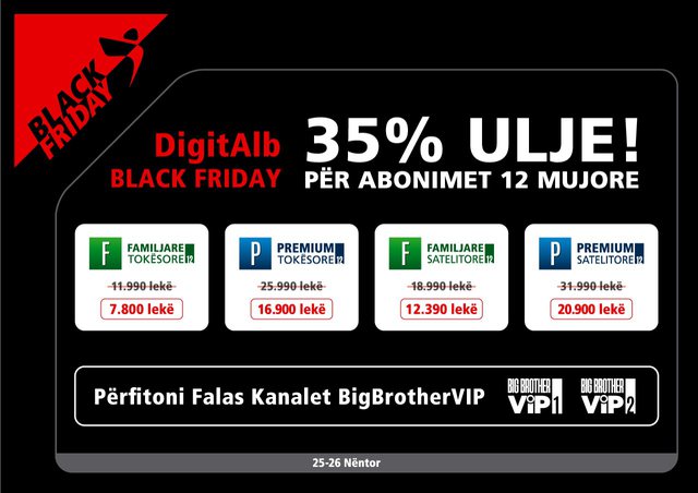 Black Friday me SuperOferta nga DigitAlb, 35% ulje çmimesh