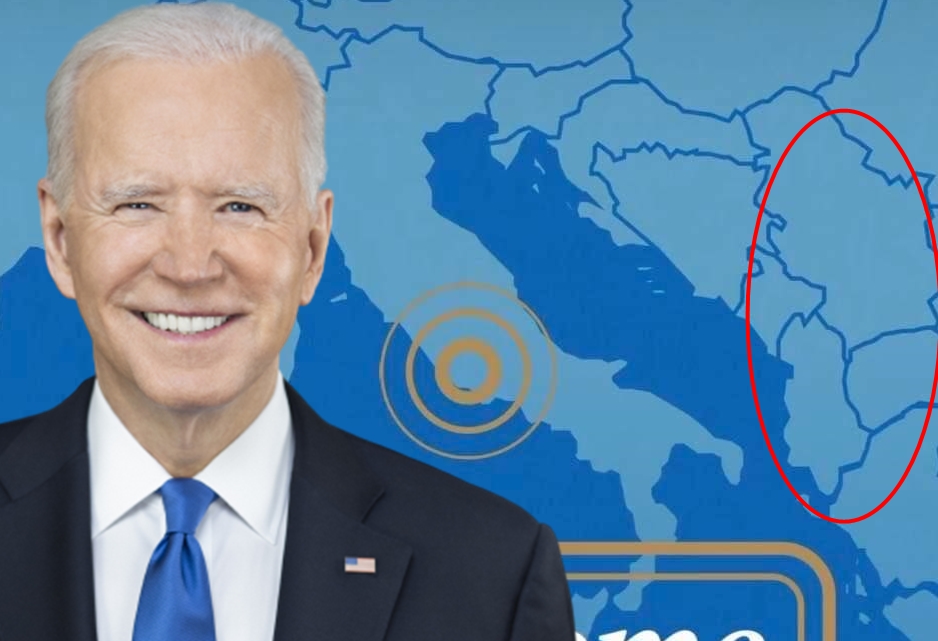 Super-skandal/ Joe Biden ngatërron hartën, Kosova pjesë e Serbisë