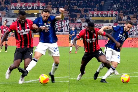 Milan-Inter plot me pakënaqësi! Moviola nxjerr zbuluar ‘dinakërinë’ e Calhanoglu për penalltinë nga Kessié