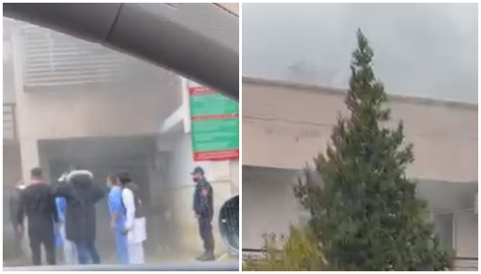 Zjarr në spitalin Covid 3 në QSUT, tymi mbulon godinën