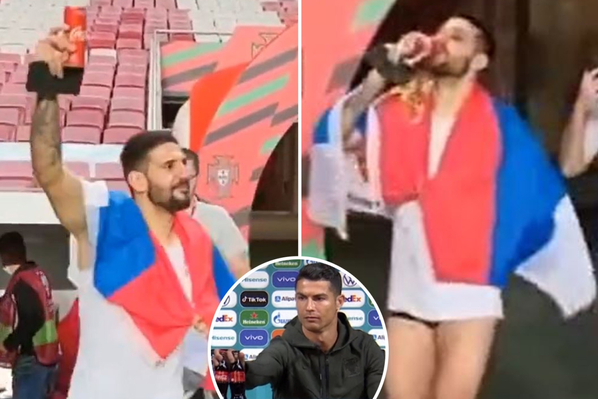 Ronaldo hoqi shishet Coca-Cola nga tavolina, Mitrovic feston fitoren ndaj Portugalisë me një kanaçe në dorë