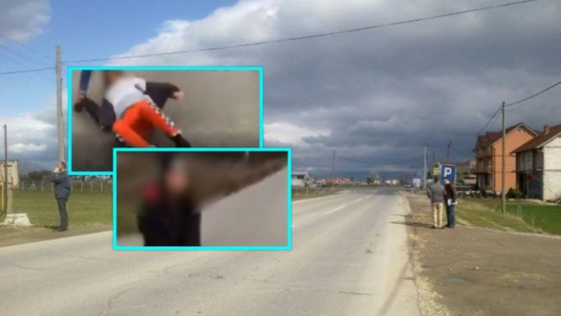Vajza nga Shtimja rrahet brutalisht dhe tërhiqet zvarrë në rrugë (Video)